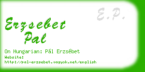 erzsebet pal business card